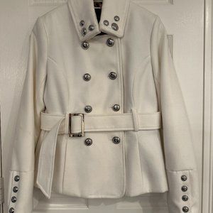 Black Rivet White/Ivory coat